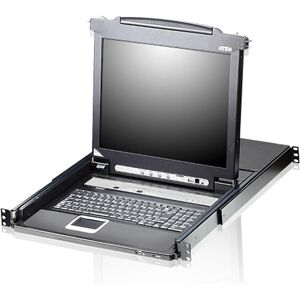 Aten CL5708N 48cm-LCD KVM Switch, USB-PS/2,VGA, 8Ports, Commutateur KVM, Noir Aten CL5708N 48cm-LCD KVM Switch, USB-PS/2,VGA, 8Ports, Commutateur KVM, Noir