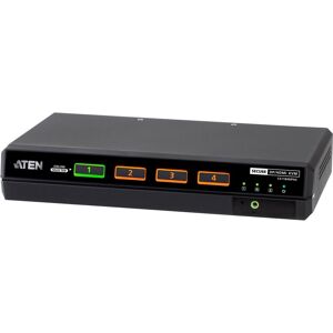 Aten CS1184DPH4 4-Port USB 5K DP/HDMI Universal Secure KVM Switch, Commutateur KVM, Noir Aten CS1184DPH4 4-Port USB 5K DP/HDMI Universal Secure KVM Switch, Commutateur KVM, Noir