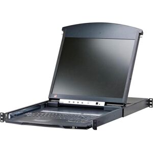 Aten KL1508AiM UK Cat.5 Commutateur KVM over IP 8 ports, 17" LCD, Dual Rail, UK-Layout, Commutateur KVM, Noir Aten KL1508AiM UK Cat.5 Commutateur KVM over IP 8 ports, 17" LCD, Dual Rail, UK-Layout, Commutateur KVM, Noir