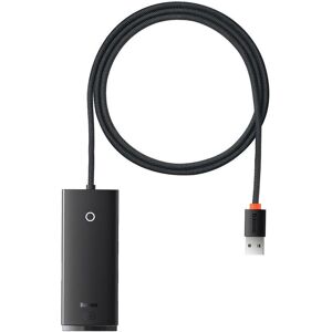Baseus Lite Series 4-Port USB-A HUB Adapter (USB-A to USB 3.0*4 ) 1m Black (USB-C, 4 ports), Station d’accueil + hub USB, Noir Baseus Lite Series 4-Port USB-A HUB Adapter (USB-A to USB 3.0*4 ) 1m Black (USB-C, 4 ports), Station d’accueil + hub USB, Noir