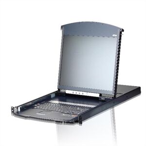 Aten KL1108VN CH Cat.5 Switch KVM over IP 8 ports, 19" LCD, Dual Rail, CH-Layout, Commutateur KVM, Noir Aten KL1108VN CH Cat.5 Switch KVM over IP 8 ports, 19" LCD, Dual Rail, CH-Layout, Commutateur KVM, Noir