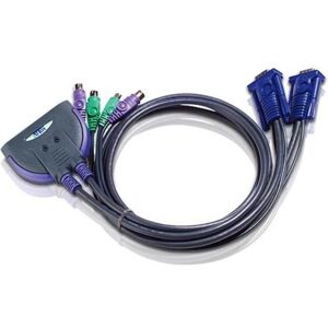 Aten CS62 2-port PS/2 KVM switch Câble clavier/vidéo/souris (KVM) Multicolore, Câble pour commutateur KVM Aten CS62 2-port PS/2 KVM switch Câble clavier/vidéo/souris (KVM) Multicolore, Câble pour commutateur KVM