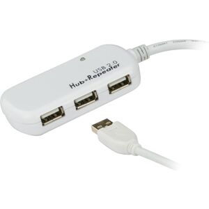 Aten Extendeur USB 2.0 avec hub à 4 ports (USB-A, 4 ports), Station d’accueil + hub USB, Gris Aten Extendeur USB 2.0 avec hub à 4 ports (USB-A, 4 ports), Station d’accueil + hub USB, Gris