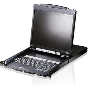 Aten CL5816N FR Commutateur KVM Dual Rail 16 ports, LCD 19" (PS/2-USB VGA) Disposition FR, Commutateur KVM, Noir Aten CL5816N FR Commutateur KVM Dual Rail 16 ports, LCD 19" (PS/2-USB VGA) Disposition FR, Commutateur KVM, Noir