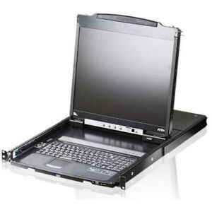 Aten CL5800N SL Console LCD Dual Rail 19", 19" 1U (PS/2-USB, VGA) Disposition SL, Commutateur KVM, Noir Aten CL5800N SL Console LCD Dual Rail 19", 19" 1U (PS/2-USB, VGA) Disposition SL, Commutateur KVM, Noir