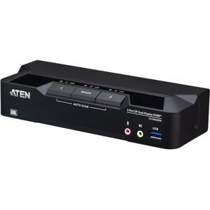 Aten CS1942DPA KVMP-Switch 2-fach Dual-Display, DisplayPort, USB 3.0, 8K, Commutateur KVM, Noir Aten CS1942DPA KVMP-Switch 2-fach Dual-Display, DisplayPort, USB 3.0, 8K, Commutateur KVM, Noir