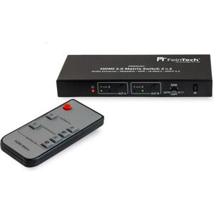 FeinTech VMS02201 Commutateur matrice HDMI 2.0 - 2x2, Extracteur audio FeinTech VMS02201 Commutateur matrice HDMI 2.0 - 2x2, Extracteur audio
