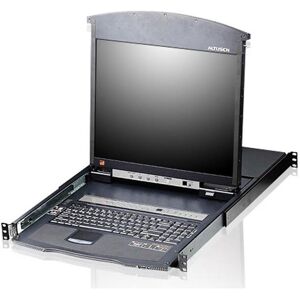 Aten KL1508AN CH Commutateur KVM Cat.5 8 ports, écran LCD 19", double rack, disposition CH, Commutateur KVM, Noir Aten KL1508AN CH Commutateur KVM Cat.5 8 ports, écran LCD 19", double rack, disposition CH, Commutateur KVM, Noir