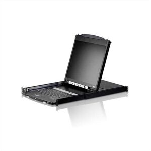 Aten CL5816N 48cm-LCD KVM Switch USB-PS/2,VGA, 16 Port Tastaturlayout US, Commutateur KVM, Noir Aten CL5816N 48cm-LCD KVM Switch USB-PS/2,VGA, 16 Port Tastaturlayout US, Commutateur KVM, Noir