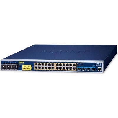 Planet Commutateur industriel géré PoE+ 24 ports IGS-6325-24UP4 (24 ports), Switch réseau, Bleu Planet Commutateur industriel géré PoE+ 24 ports IGS-6325-24UP4 (24 ports), Switch réseau, Bleu
