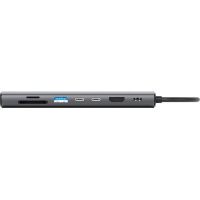 SiteCom Hub Multiporta USB-C Power Delivery (USB-C, 8 ports), Station d’accueil + hub USB, Argent SiteCom Hub Multiporta USB-C Power Delivery (USB-C, 8 ports), Station d’accueil + hub USB, Argent