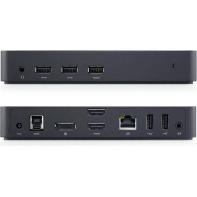 Dell D3100 (USB-B, 12 ports), Station d’accueil + hub USB, Noir Dell D3100 (USB-B, 12 ports), Station d’accueil + hub USB, Noir