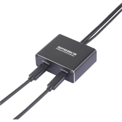 SpeaKa Professional SP-GNS-250 Netzwerkadapter/Hub 1 GBit/s USB-C, RJ45 (RJ45, USB-C, RJ45 (1x)), Adaptateur réseau, Noir SpeaKa Professional SP-GNS-250 Netzwerkadapter/Hub 1 GBit/s USB-C, RJ45 (RJ45, USB-C, RJ45 (1x)), Adaptateur réseau, Noir