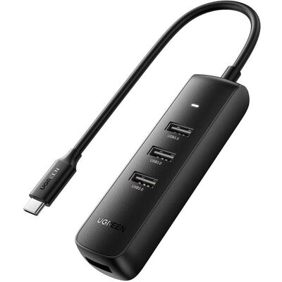 Ugreen - Docking Station CM416 (10916) - Type-C to 4x USB, 5Gbps, 0.25m - Black (USB-C, 4 ports), Station d’accueil + hub USB, Noir Ugreen - Docking Station CM416 (10916) - Type-C to 4x USB, 5Gbps, 0.25m - Black (USB-C, 4 ports), Station d’accueil + hub USB, Noir