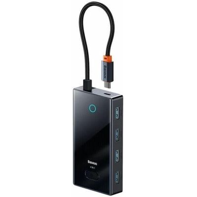 Baseus Série Focus (USB-C, 4 ports), Station d’accueil + hub USB, Noir Baseus Série Focus (USB-C, 4 ports), Station d’accueil + hub USB, Noir