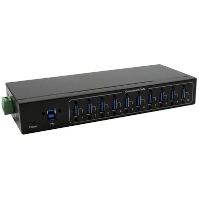 Hub USB EXSYS 10 Ports Industriel - USB 3.2 Hub USB EXSYS 10 Ports Industriel - USB 3.2
