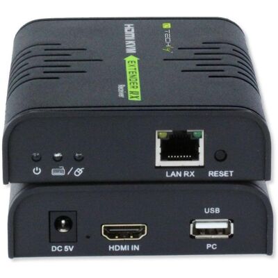 Techly Idata HDMI-KVM2 - Prolongateur KVM, Commutateur KVM, Noir Techly Idata HDMI-KVM2 - Prolongateur KVM, Commutateur KVM, Noir