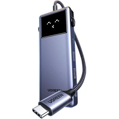 Ugreen CM888 (USB-C, 7 ports), Station d’accueil + hub USB, Gris Ugreen CM888 (USB-C, 7 ports), Station d’accueil + hub USB, Gris