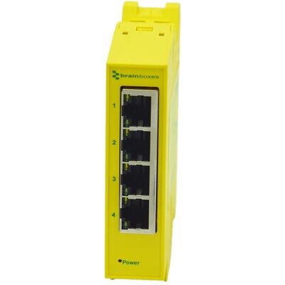 Brainboxes SW-514 Commutateur Ethernet Gigabit 4 Ports - Industriel Brainboxes SW-514 Commutateur Ethernet Gigabit 4 Ports - Industriel