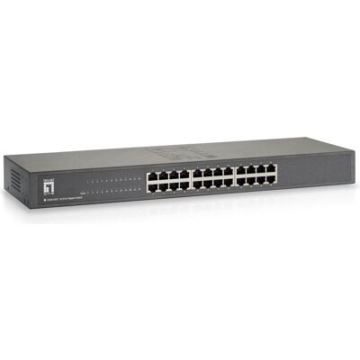 LevelOne GSW-2457 : commutateur 24 ports, 1Gbps (24 ports), Switch réseau, Noir LevelOne GSW-2457 : commutateur 24 ports, 1Gbps (24 ports), Switch réseau, Noir