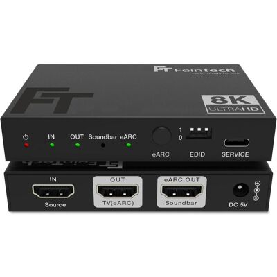 FeinTech AX310 HDMI 2.1 Audio Extractor (eARC-Soundbar) 4K 120Hz eARC, Hub FeinTech AX310 HDMI 2.1 Audio Extractor (eARC-Soundbar) 4K 120Hz eARC, Hub