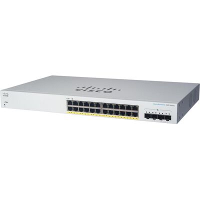 Cisco Systems Business 220 Series CBS220-24P-4X (24 ports), Switch réseau, Blanc Cisco Systems Business 220 Series CBS220-24P-4X (24 ports), Switch réseau, Blanc