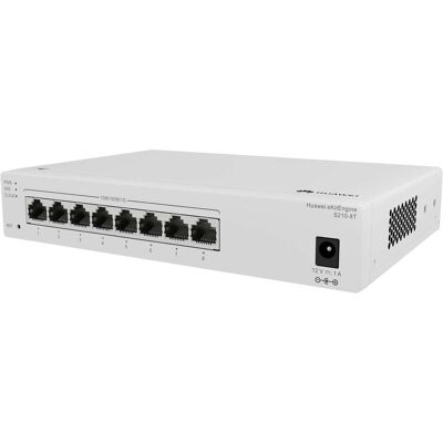 Huawei eKit PoE+ Switch eKitEngine S210 Series S210-8T 8 Port (8 ports), Switch réseau, Noir Huawei eKit PoE+ Switch eKitEngine S210 Series S210-8T 8 Port (8 ports), Switch réseau, Noir