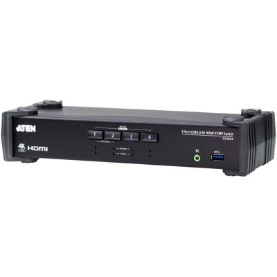Aten 4-Port USB 3.0 4K HDMI KVMP-Switch mit dem Audio-Mischer-Modus, Commutateur KVM, Noir Aten 4-Port USB 3.0 4K HDMI KVMP-Switch mit dem Audio-Mischer-Modus, Commutateur KVM, Noir