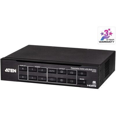 Aten 4 x 2 True 4K HDMI Presentation Matrix Switch, Hub Aten 4 x 2 True 4K HDMI Presentation Matrix Switch, Hub