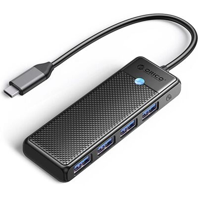 Orico Converter PAPW4A-C3 USB-A Hub Docking Station 4x USB-A 3.0 - Black (USB-A, USB-C, 4 ports), Station d’accueil + hub USB, Noir Orico Converter PAPW4A-C3 USB-A Hub Docking Station 4x USB-A 3.0 - Black (USB-A, USB-C, 4 ports), Station d’accueil + hub USB, Noir