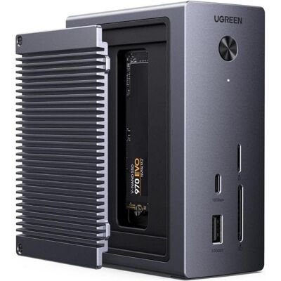 Ugreen CM923 (USB-C, 10 ports), Station d’accueil + hub USB, Argent Ugreen CM923 (USB-C, 10 ports), Station d’accueil + hub USB, Argent