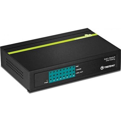Trendnet TPE-TG80g PoE Switch GREENnet (8 ports), Switch réseau, Noir Trendnet TPE-TG80g PoE Switch GREENnet (8 ports), Switch réseau, Noir