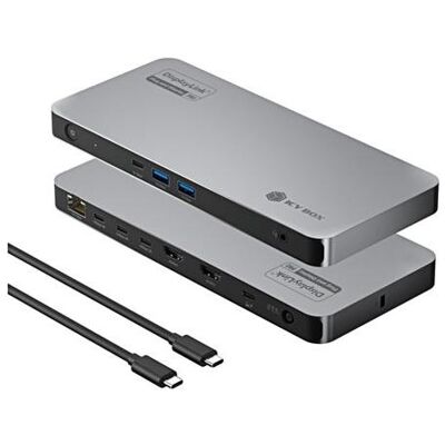 Icy Box Station d'accueil IcyBox 12-en-1 Diamond Dock USB 3.2 Gen 2 Type-C (USB-C, 12 ports), Station d’accueil + hub USB, Noir, Gris, Argent Icy Box Station d'accueil IcyBox 12-en-1 Diamond Dock USB 3.2 Gen 2 Type-C (USB-C, 12 ports), Station d’accueil + hub USB, Noir, Gris, Argent