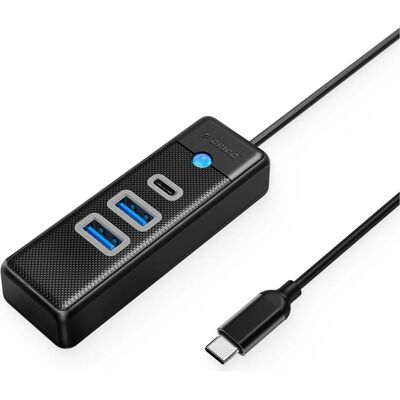 Orico Hub USB PWC2U-C3 à 3 ports : 2 ports USB-A 3.0 et 1 port USB-C 3.0, 0,5 m - noir (USB-C, 3 ports), Station d’accueil + hub USB, Noir Orico Hub USB PWC2U-C3 à 3 ports : 2 ports USB-A 3.0 et 1 port USB-C 3.0, 0,5 m - noir (USB-C, 3 ports), Station d’accueil + hub USB, Noir