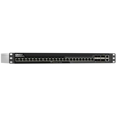 QNAP Commutateur géré QSW-M7230P-2X4F24T 100 GbE – Commutateur à 24 ports avec liaisons montantes 10 GbE (24 ports), Switch réseau, Noir QNAP Commutateur géré QSW-M7230P-2X4F24T 100 GbE – Commutateur à 24 ports avec liaisons montantes 10 GbE (24 ports), Switch réseau, Noir