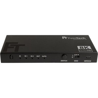 FeinTech SW212 HDMI 2.1 Switch 2 In 1 Out mit Audio Extractor (Toslink & Aux), Hub FeinTech SW212 HDMI 2.1 Switch 2 In 1 Out mit Audio Extractor (Toslink & Aux), Hub