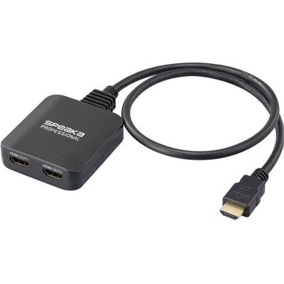 SpeaKa Professional SP-HDMIS-300 2 Port HDMI-Splitter Ultra HD-fähig 7680 x 4320, Hub SpeaKa Professional SP-HDMIS-300 2 Port HDMI-Splitter Ultra HD-fähig 7680 x 4320, Hub