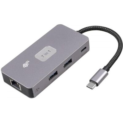 IBM Adapter HUB USB C (7 in 1) HDMI USB SD/TF RJ45 (2500 Mbps) PD (USB-C, 7 ports), Station d’accueil + hub USB, Gris IBM Adapter HUB USB C (7 in 1) HDMI USB SD/TF RJ45 (2500 Mbps) PD (USB-C, 7 ports), Station d’accueil + hub USB, Gris