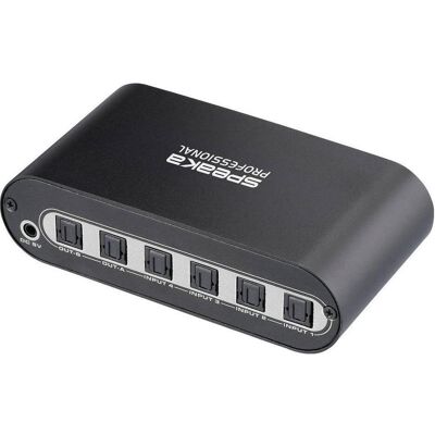 SpeaKa Professional SP-SW-200 Toslink-Switch mit Aluminiumgehäuse, Hub SpeaKa Professional SP-SW-200 Toslink-Switch mit Aluminiumgehäuse, Hub