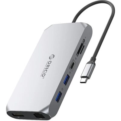 Orico Station d'accueil/réplicateur XCR 12w1 USB-C gris (ORICO-XCR-X33-GY-BP) (USB-C, 12 ports), Station d’accueil + hub USB, Gris Orico Station d'accueil/réplicateur XCR 12w1 USB-C gris (ORICO-XCR-X33-GY-BP) (USB-C, 12 ports), Station d’accueil + hub USB, Gris