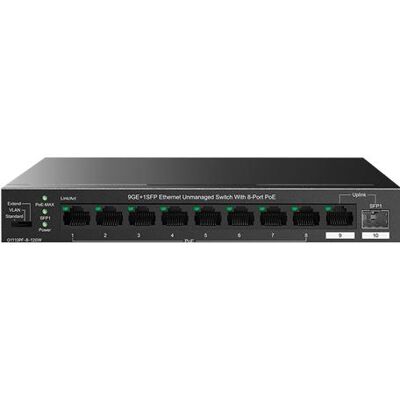 IPC IP-COM Switch PoE - G1110PF-8-120W (9x1Gbps 1x SFP 8x af/at PoE port 110W, 20Gbps) (9 ports), Switch réseau IPC IP-COM Switch PoE - G1110PF-8-120W (9x1Gbps 1x SFP 8x af/at PoE port 110W, 20Gbps) (9 ports), Switch réseau
