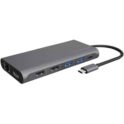Icy Box IB-DK4050-CPD - Station d'accueil, 12 Ports, USB-C, 4K, Aluminium Icy Box IB-DK4050-CPD - Station d'accueil, 12 Ports, USB-C, 4K, Aluminium