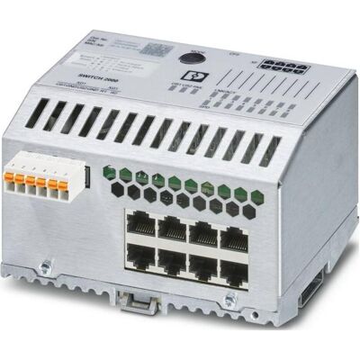 Phoenix Contact Commutateur Ethernet industriel PHOE (8 ports), Switch réseau, Gris Phoenix Contact Commutateur Ethernet industriel PHOE (8 ports), Switch réseau, Gris