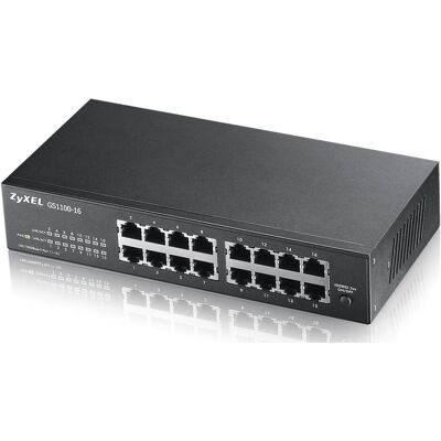Zyxel Gs1100-16 (16 ports), Switch réseau, Noir Zyxel Gs1100-16 (16 ports), Switch réseau, Noir