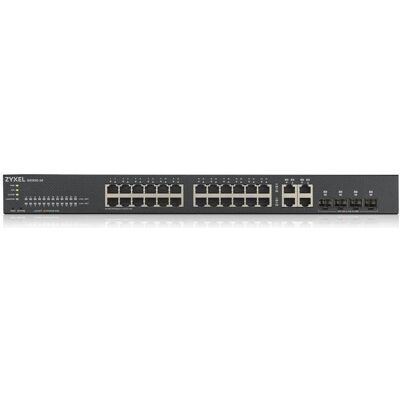 Zyxel GS1920-24V2 COMMUTATEUR INTELLIGENT 28 PORTS (24 ports), Switch réseau, Noir Zyxel GS1920-24V2 COMMUTATEUR INTELLIGENT 28 PORTS (24 ports), Switch réseau, Noir
