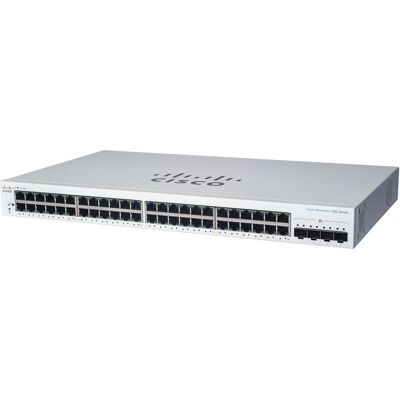 Cisco Systems switch CBS220-48P-4G (48xGbE,4xSFP,48xPoE+,382W) - REFRESH (48 ports), Switch réseau, Blanc Cisco Systems switch CBS220-48P-4G (48xGbE,4xSFP,48xPoE+,382W) - REFRESH (48 ports), Switch réseau, Blanc
