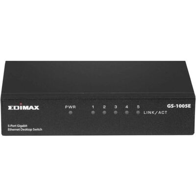 edimax Switch réseau RJ45 5 ports 1 Gb/s (5 ports), Switch réseau, Noir edimax Switch réseau RJ45 5 ports 1 Gb/s (5 ports), Switch réseau, Noir