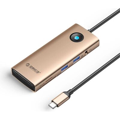 Orico Station d'accueil USB-C 8-en-1 PW11 (2 ports USB-A 3.0, 1 port USB-C PD) (USB-C, 8 ports), Station d’accueil + hub USB, Rose Orico Station d'accueil USB-C 8-en-1 PW11 (2 ports USB-A 3.0, 1 port USB-C PD) (USB-C, 8 ports), Station d’accueil + hub USB, Rose