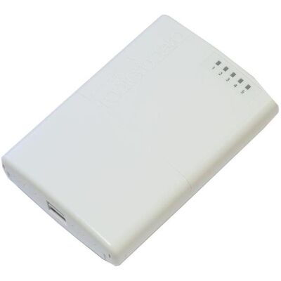 MikroTik MT RB750P-PBR2 PowerBox Outdoor Routeur 5x port Ethernet avec sortie PoE 6V-30V, Routeur, Blanc MikroTik MT RB750P-PBR2 PowerBox Outdoor Routeur 5x port Ethernet avec sortie PoE 6V-30V, Routeur, Blanc