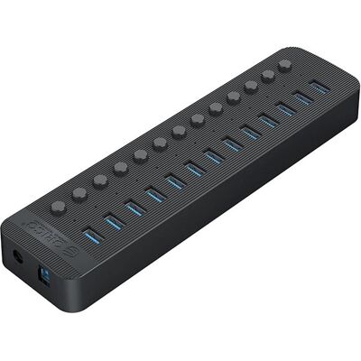 Orico Converter CT2U3-13AB 13x USB-A 3.0 Hub with Switches - Black (USB-A, 13 ports), Station d’accueil + hub USB, Noir Orico Converter CT2U3-13AB 13x USB-A 3.0 Hub with Switches - Black (USB-A, 13 ports), Station d’accueil + hub USB, Noir